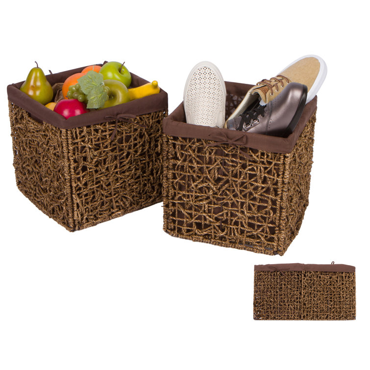 Bay Isle Home Foldable Wicker Basket Wayfair